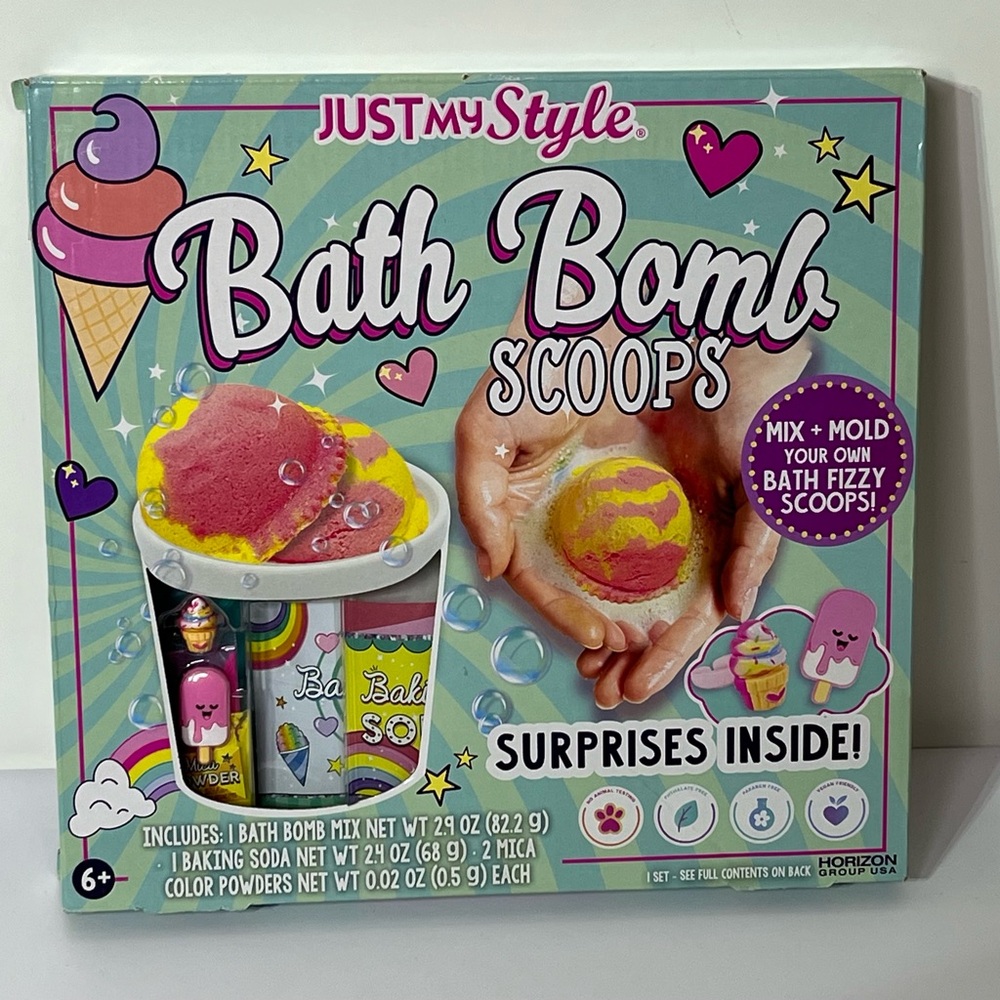 Just My Style Bath Bomb Scoops Mix & Mold Your Own Age‎ 6+